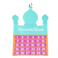 Ramadan Calendar Eid Mubarak Hanging Countdown Calendar, Calendar Date Eid Gifts Ramadan Decoration