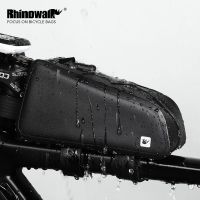 Rhinowalk ขี่จักรยานกันน้ำกระเป๋ามีกรอบหน้ากระเป๋าทรงหลอดจักรยาน,เคสจักรยานเสือหมอบ MTB ความจุมากกระเป๋าจักรยาน