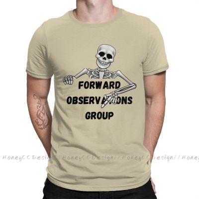 Forward Observations Group T-Shirt Men Top Quality 100% Cotton Short Summer Sleeve Death Skull Casual Shirt Loose