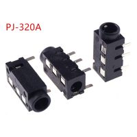 10pcs Phone Jack 3.5 mm 4 Pins 4 Poles Stereo Socket for earphone plug Right Angle through hole PCB Tip Ring Sleeve Microphone