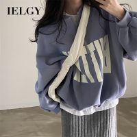 IELGY เสื้อเบสบอลมีซิปสำหรับผู้หญิง,เสื้อกันหนาวแบบบางทรงหลวมฤดูใบไม้ร่วง