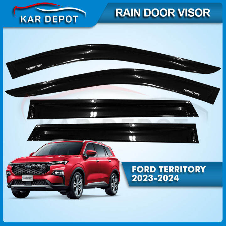 FORD TERRITORY 2023-2024 Black Rain Visor/Sun Guard Window Visor ...