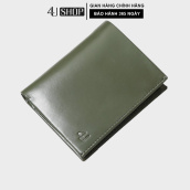 Bóp ví nam da bò thật 4U cao cấp dáng đứng, có nhiều ngăn đựng tiền và thẻ tiện dụng FB226