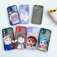 เคสขอบสีลายการ์ตูน เคสคู่สวยๆสำหรับ iPX,XR,XSMAX,Ip12,12PRO,IP11,11PRO