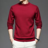 CODHaley Childe Mens Half-High Neck Long-Sleeved Knitted Sweater Five Colors Sizes Suitable For All Kinds People Fashionable New Style Export Low-Price Sweaters.