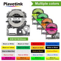 Plavetink SK12G SK12Y SK12D SK12P เทปฟลูออเรสเซนต์สำหรับ Epson King Jim SS12KW รองรับสำหรับ Epson Labelworks LW-300 400 Labeler