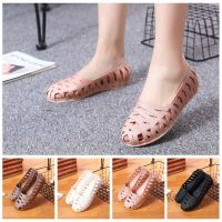 【Ready Stock】 ♕❈▦ C39 Women Casual Boat Loafers Jelly Shoes rain boots waterproof Shallow Mouth Princess Shoes nurse flat