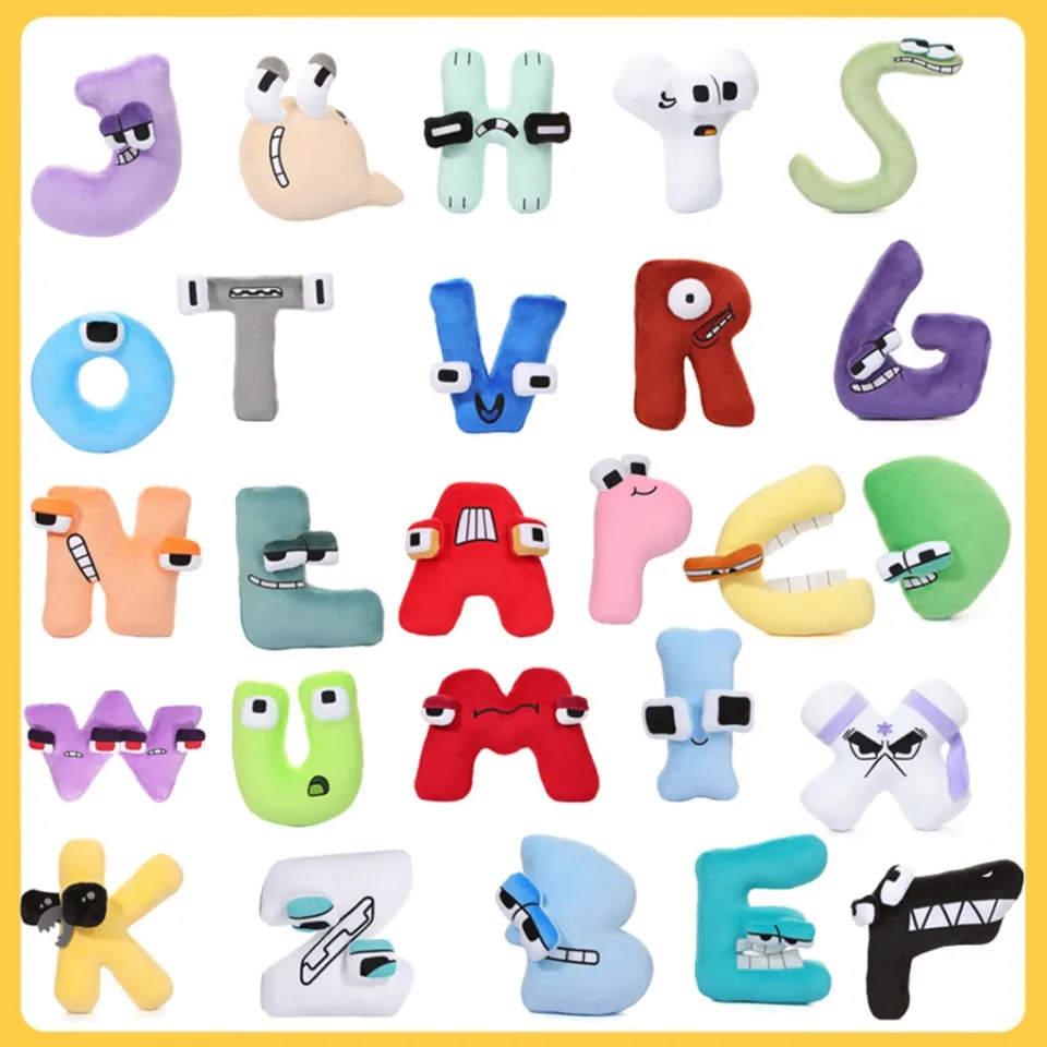 Alphabet Lore Key Chain Figure Toys Cute ABC Alphabet Ornament Bag Pendant  Cosplay Props Toys Keychain Keyring Children's GiftS