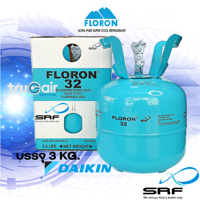 น้ำยาแอร์ตัวใหม่-r32-ยี่ห้อ-floron-r32-สำหรับเครื่องปรับอากาศรุ่น-new