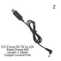 UNI สายเพิ่มกำลัง USB DC 5V ถึง9V 12V,สายอะแดปเตอร์ติดตั้ง3.5*1.35มม. 5.5*2.1มม.