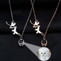 ﹍  925 Photo Projection Necklace Personalized Custom Chain Everyday Accessories