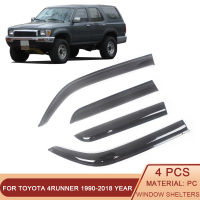 สำหรับโตโยต้า4Runner N120 N130 N180 N210 N280หน้าต่างด้านข้างลม D Eflectors Visors สีดำฝนยามประตู Visor Vent Shade Venisor