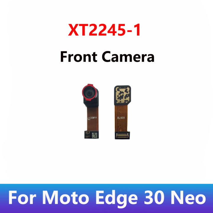 ด้านหน้าหลักด้านหลังของแท้สำหรับ-motorola-moto-edge-30-neo-xt2245-1อะไหล่กล้องถ่ายรูปสายเคเบิลงอได้โทรศัพท์