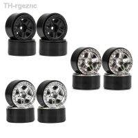 ▧ Rims 4pcs 1.0 Inch Beadlock Rim Set Hub for 1:24 Crawler SCX24 16mm 5-Spokes 3 Colors