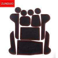 ZUNDUO Gate Slot Cup Mat For Hyundai IONIQ 5 2021 2022 2023 Essories Non-Slip Pad Anti-Slip Door Groove Mats Ruer Coaster