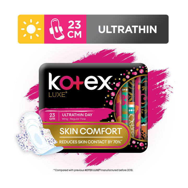 Kotex Luxe Ultrathin Wing Sanitary Pads 23CM (Laz Mama Shop) Lazada