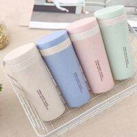 ﺴ☜✲ New 300ML Travel Mug Thermo Water Bottle Office Coffee Tea Straw Plastlc Thermal Insulatio Bottle Cup Drinkware with Lid Kitchen