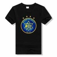 [COD]เสื้อยืดแขนสั้น พิมพ์ลายโลโก้ Maccabi Tel Aviv แฟชั่นฤดูร้อน สําหรับผู้ชายS-5XL  QL8O