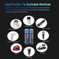 AA แบตเตอรี่พร้อมที่ชาร์จลิเธียมไอออนแบบชาร์จไฟได้3500mWh1.5V แบตเตอรี่ออก1500รอบความจุมากแฟลชกล้องเครื่องโกนหนวด