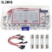 5x20mm Car Fast Fuse Holder Inline Screw Type with 16 AWG Wire + 100pcs Quick Blow Glass Tube Fuse Assorted Kit 250V Fuses Fuses Accessories