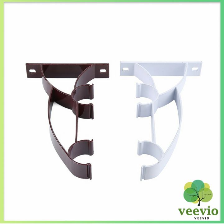 veevio-ขายึดราวผ้าม่าน-วงเล็บคู่สีขาว-ขายึดผ้าม่าน-curtain-bracket
