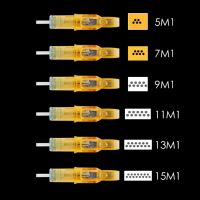 10pcs Pro Disposable Semi Permanent Tattoo Cartridge Needles Eyebrow Tattoo Pen Machine Supply 5M /7M/9M/11M/13M/15M