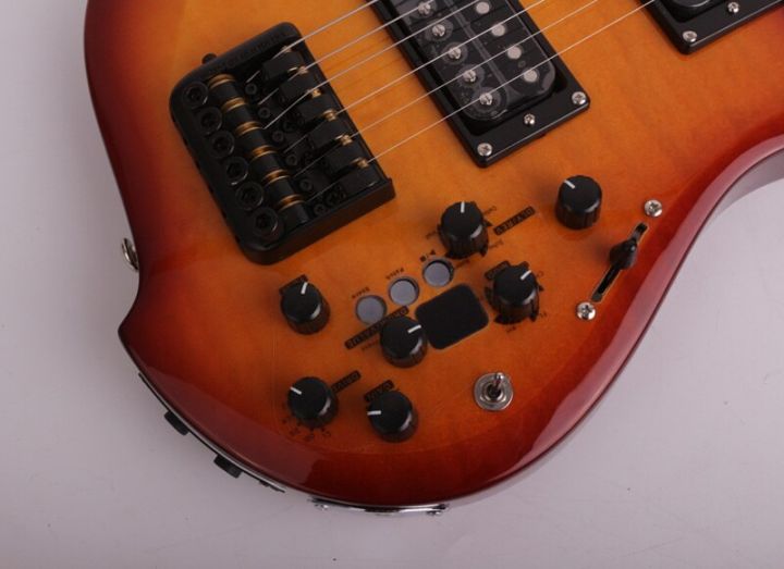 good-quality-headless-silent-electric-guitar-built-in-effect-portable-travel-free-shipping-guitar-bass-accessories