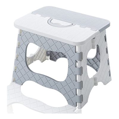 Folding Step Stool - Portable, Small Size for Easy Storage, Easy for Adults to Use in the Bathroom, Garden, Kitchen