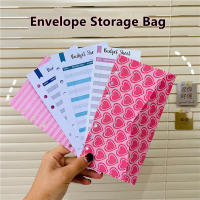 A6 Binder Budget Planner Organizer 6แหวน Binder ซองกระเป๋าและ12ชิ้น Expense Budget แผ่น