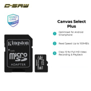 Thẻ Nhớ Micro SD Kingston C-SAW Thẻ Nhớ 64GB 32GB 16GB 8GB Canvas Select