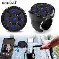 Wireless Bluetooth-Compatible Media Button Remote Controller Car Bike Steering Wheel MP3 Music Play For IOS Android Phone