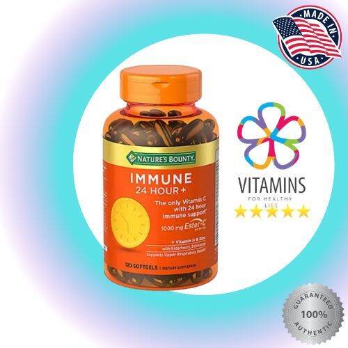 Natures bounty Immune 24 Hour + 1,000 mg EsterC + vitamin D & Zinc