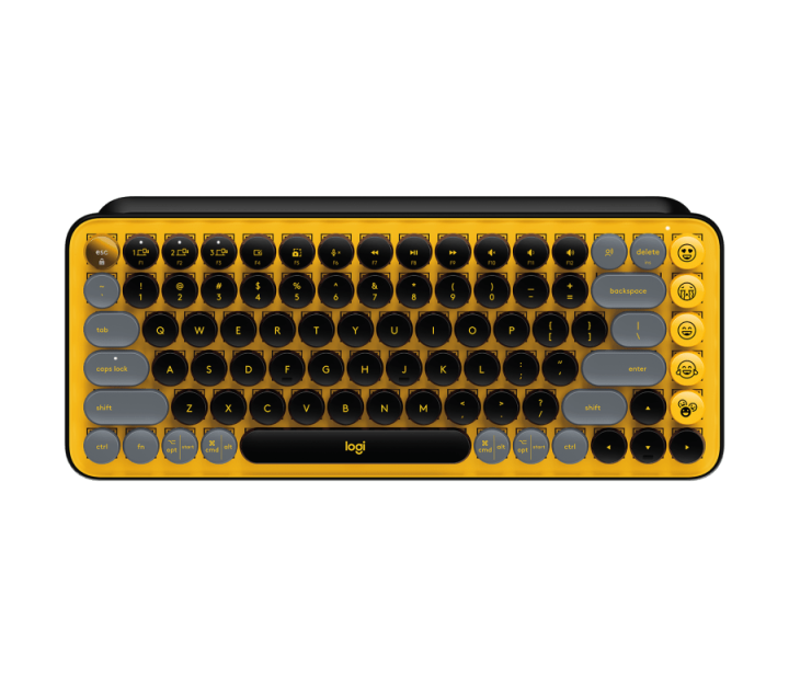 logitech-pop-keys-mechanical-wireless-keyboard-blast-yellow-คีย์บอร์ดไร้สาย-แป้นภาษาไทย-ภาษาอังกฤษ-ของแท้-ประกันศูนย์-1ปี