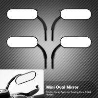 กระจกรูปไข่กระจกมองหลังรถจักรยานยนต์อเนกประสงค์ขนาด8มม. และ10มม. สำหรับ Harley รถสปอร์ตชอปเปอร์ Breakout Electra Glide Dyna Softail