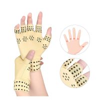 hotx【DT】 Arthritis Gloves Pressure Pain Joints Magnetic Support Hand Massager Cycling