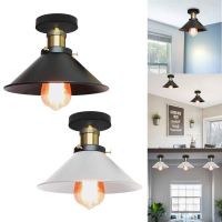 ZZOOI Industrial Vintage Ceiling Lights Loft American Country Ceiling Lamp Light Fixtures Home Living Room Lighting Decor Luminaire