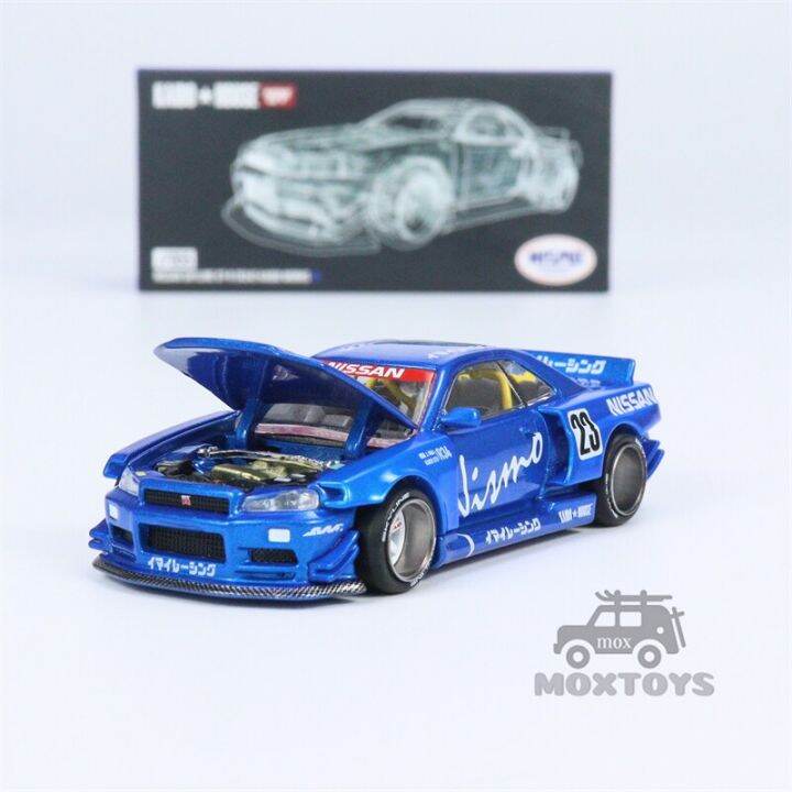 kaido-house-x-mini-gt-1-64-nissan-skyline-r34-v3-datsun-kaido-510-v2-diecast-model-car