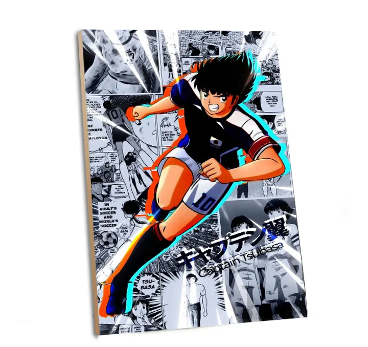 Poster Captain Tsubasa/Hiasan Dinding Kayu 6mm/Wall Decor/Poster Anime