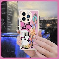 imitation leather for girl Phone Case For iphone13 Pro Nordic wind Cartoon Nordic style Liquid silicone shell Anti-fall