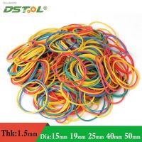 ☬ 100Pcs Colored Elastic Rubber Bands for Bundle Money Dia 15 50mm Latex Cowhide Band High Elasticity Round Binding Hair Process