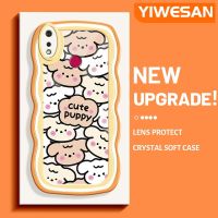 YIWESAN เคสสำหรับ Realme 3 Pro Realme 3i ลายการ์ตูนน่ารักลูกสุนัขเคสมือถือกันกระแทกแบบใสนิ่มโปร่งใสลายกล้องถ่ายรูปฝาครอบป้องกันซิลิกาเจลที่สร้างสรรค์