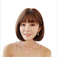 TSE วิกผมสั้นผม Bobo เกาหลี Bobhaircut ผมสั้นตรงที่สมจริงเคมีเส้นใย D3079X