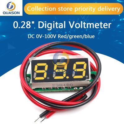 【hot】▬◄  mini 0.28 inch Digital Voltmeter Voltage Detector Tester Panel Car 12V 24V
