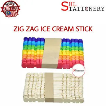 200 Pcs Craft Sticks Ice Cream Sticks Wooden Popsicle Sticks 114MM