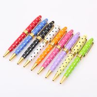 Baoer Fashion Luxury Ballpoint Pen Metal Rollerball Pens For Girls Gifts Rotating Boligrafos Renkli Kalem Lapiceros Creativos Pens