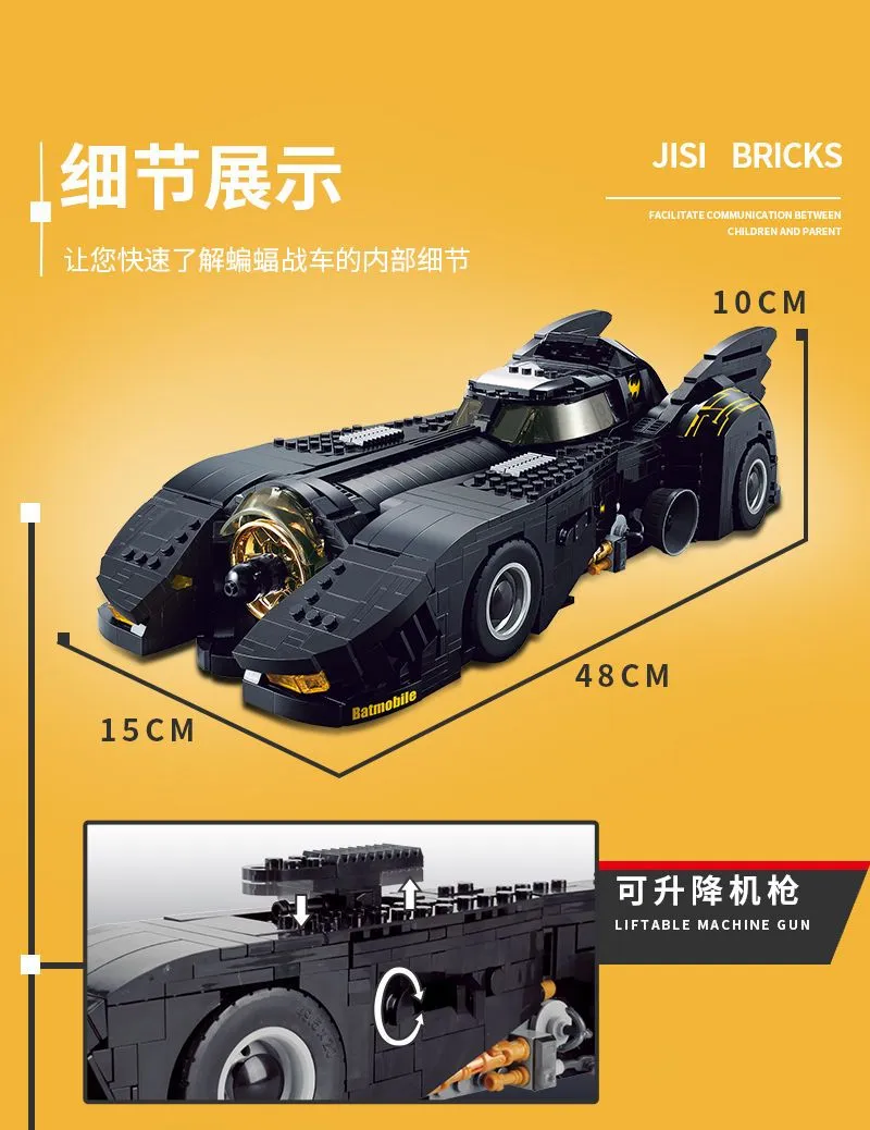 Batman Chariot Tương Thích Với LEGO, Người Mẫu Batmobile Tối Thượng, Khó  Khăn Đồ Chơi Xây Dựng, Gạch, Xếp Hình Của Năm 