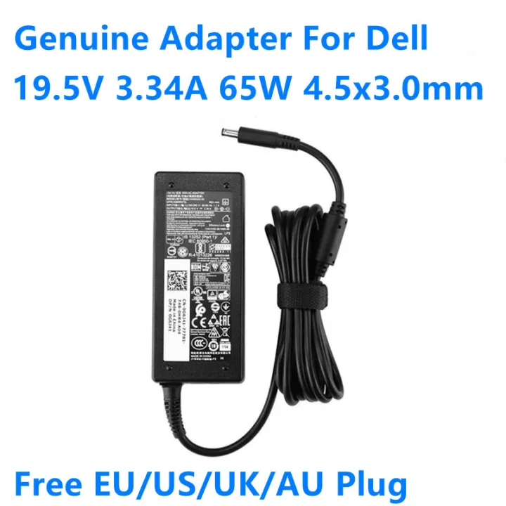 Original 2022 New ﹉☼ Genuine Ha65ns5 00 195v 334a 65w Ac Adapter For Dell Inspiron 3147 3148 7469