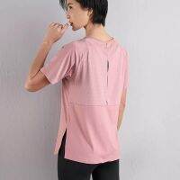 COD DSFDGDFFGHH Womens Loose Running Blouse Fitness Hip Covering Large Size T-shirt Fast Drying Yoga Tops