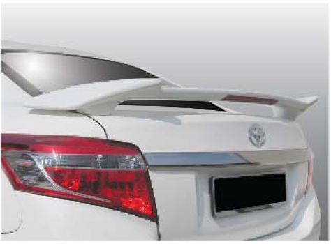 Toyota Vios 2014 - 2018 ( Trd V3 ) Spoiler - No Paint - FRP | Lazada