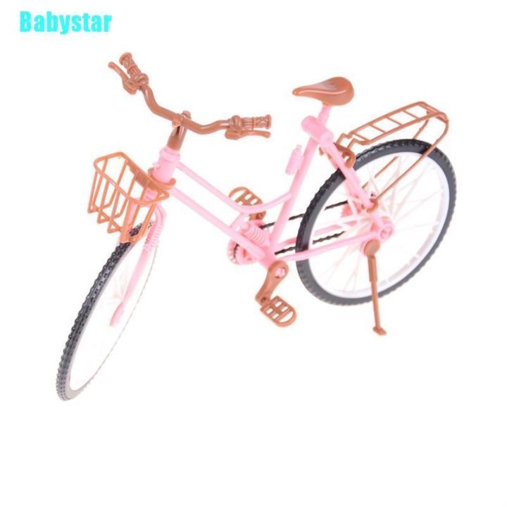 babystar-โมเดลรถจักรยาน-สีชมพู-พร้อมตะกร้า-อุปกรณ์เสริม-สําหรับบ้านตุ๊กตา-0-0-0-0-0-0